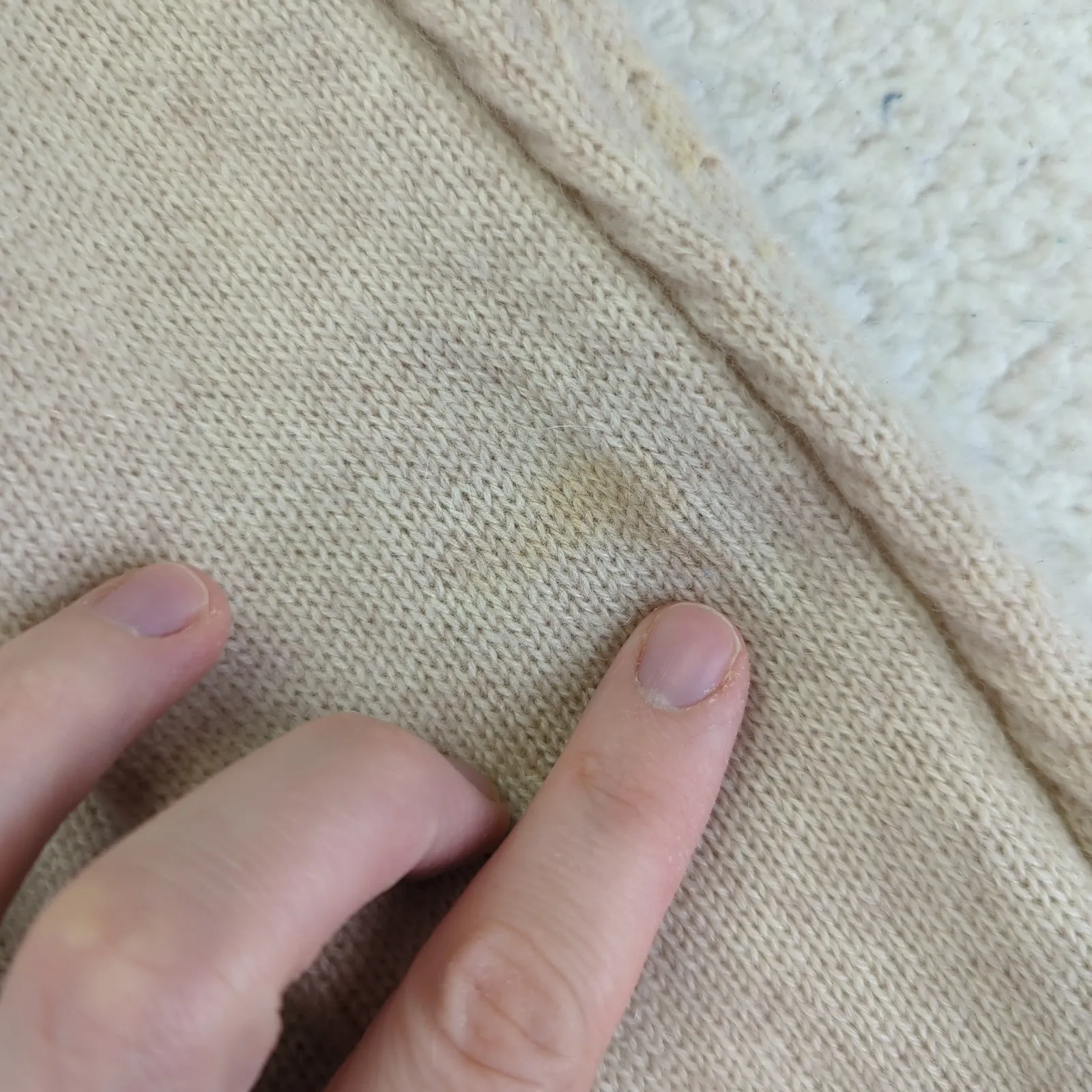 Design History Pure Cashmere Cable Knit‎ Long Cardigan Sweater Beige Size Small - Image 6