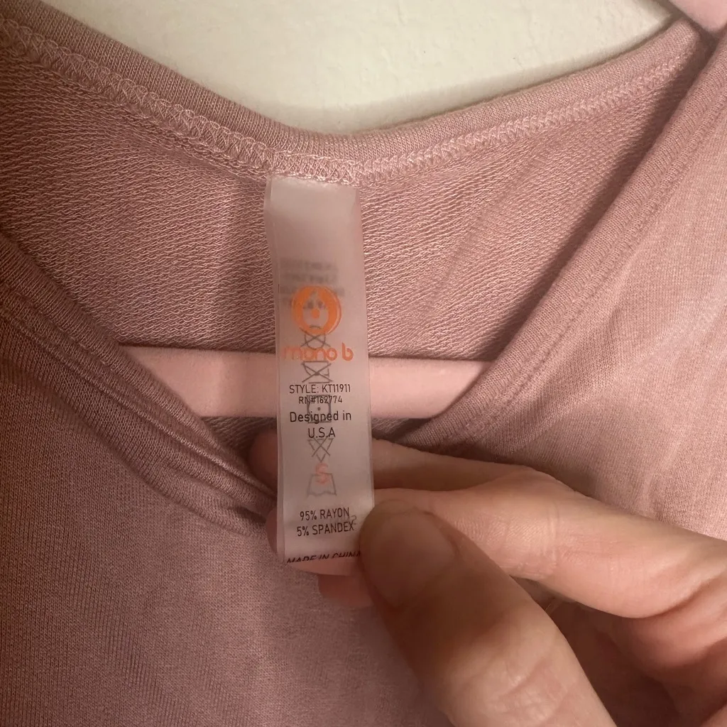 Mono B Dusty Pink Tank Top - Image 2