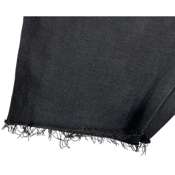 Bamboo Original Denim Black Cutoff‎ Jean Shorts Sz 13 Grunge Stretch Denim Jorts - Image 9