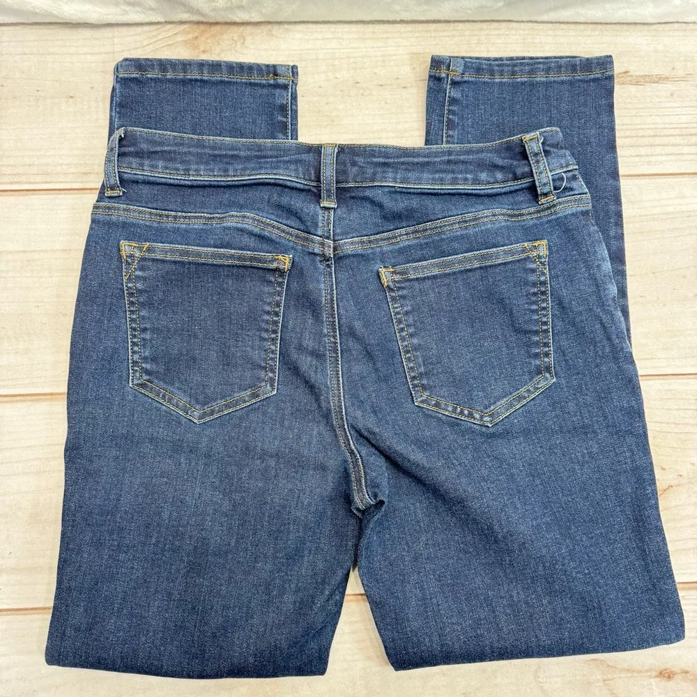 Chico’s Girlfriend Slim Leg Ankle Jeans Dark Wash Stretch Denim Size 0/4 - Image 4