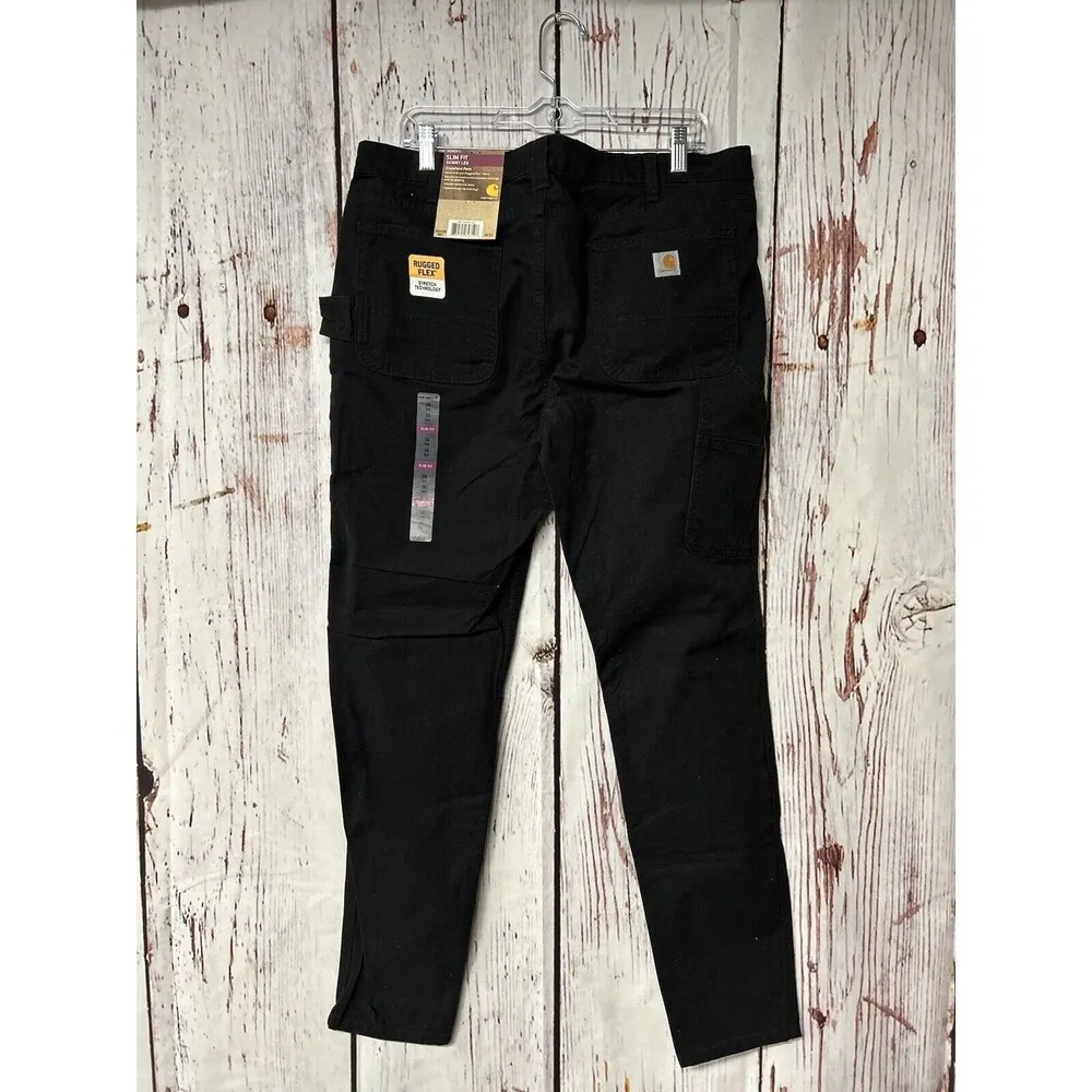 NWT Carhartt Women’s Crawford Rugged Flex Slim Fit Pant - Black / Size 16 Tall - Image 2