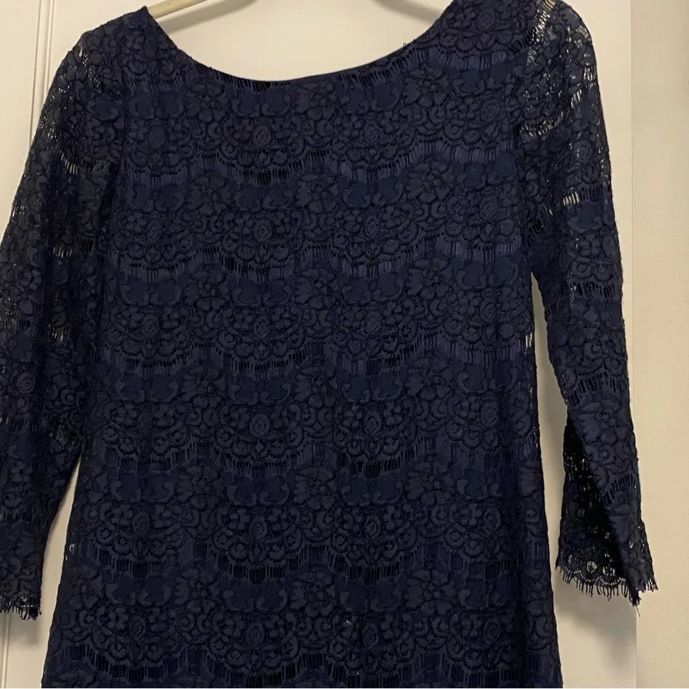 Barney’s New York Navy Lace Dress Size 2 - Image 2
