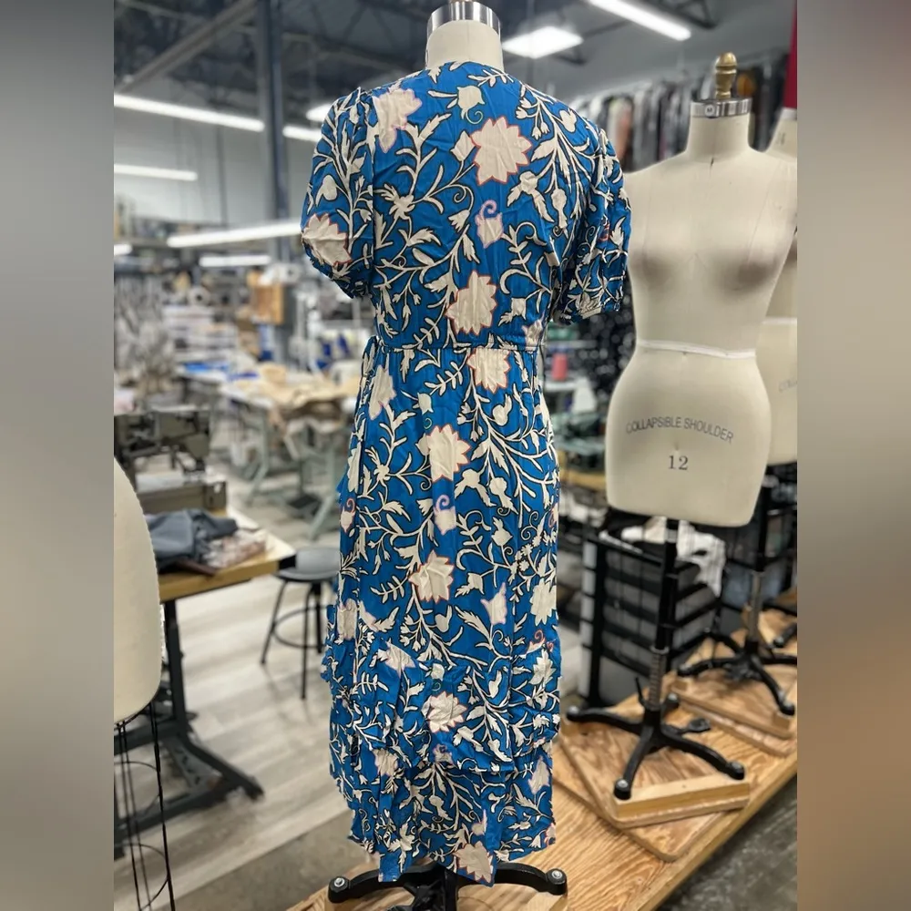 Knox Rose Tropical Wrap Dress S - Image 6