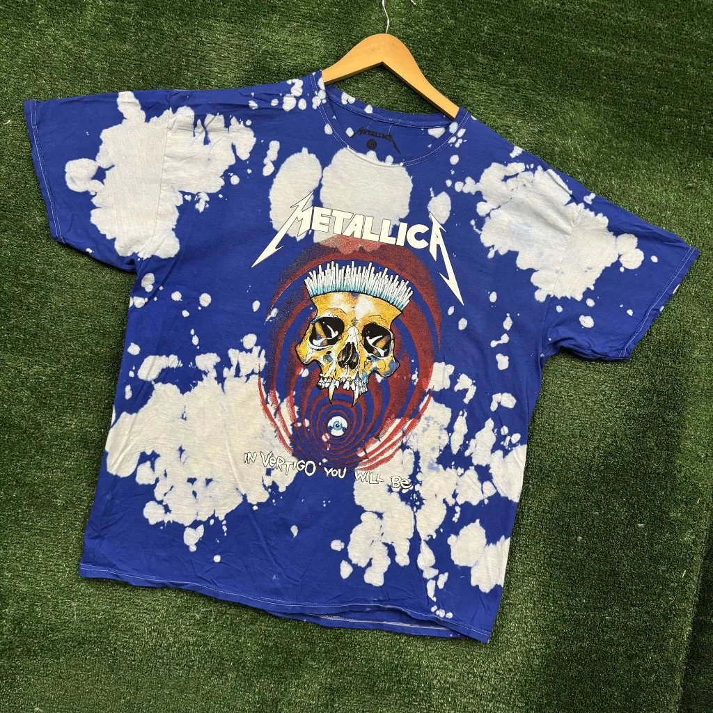 Metallica In Vertigo You Will Be Acid Wash Heavy Metal Band Tee XL - Image 3