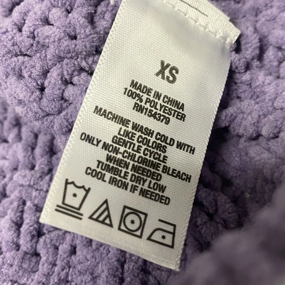 Aeropostale Women’s XS Chunky Knit Purple Pullover Sweater CrEwneck NEW - Image 8