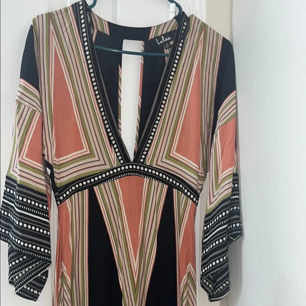 Lulu's Multicolor Geometric Women's Top - Image 3