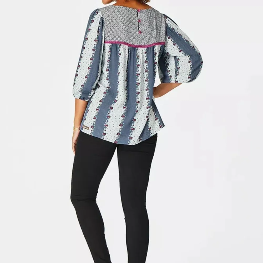Matilda Jane size small 3/4 sleeve moments with you a quick getaway blouse - Image 5