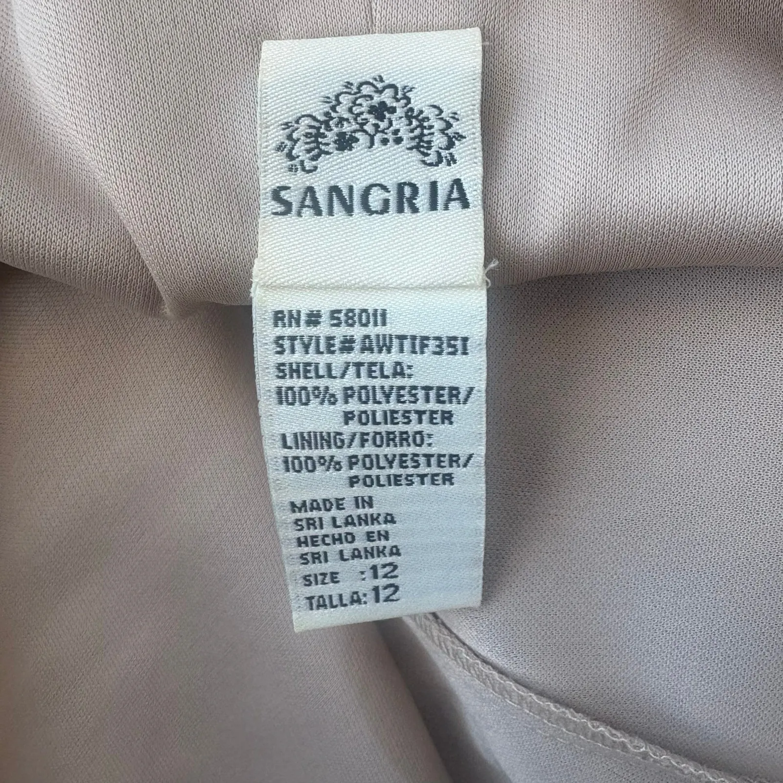 VTG Y2K Sangria Slip Dress Sz 12 Animal Print MIDI Chiffon Baddie Maximalist - Image 8