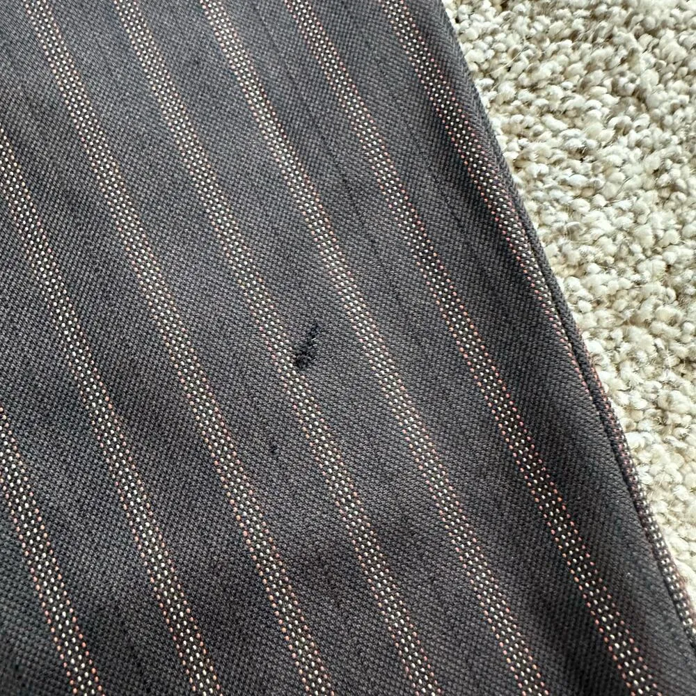 Piazza Sempione brown pinstripe wool/silk blend dress pants size 42 - Image 13