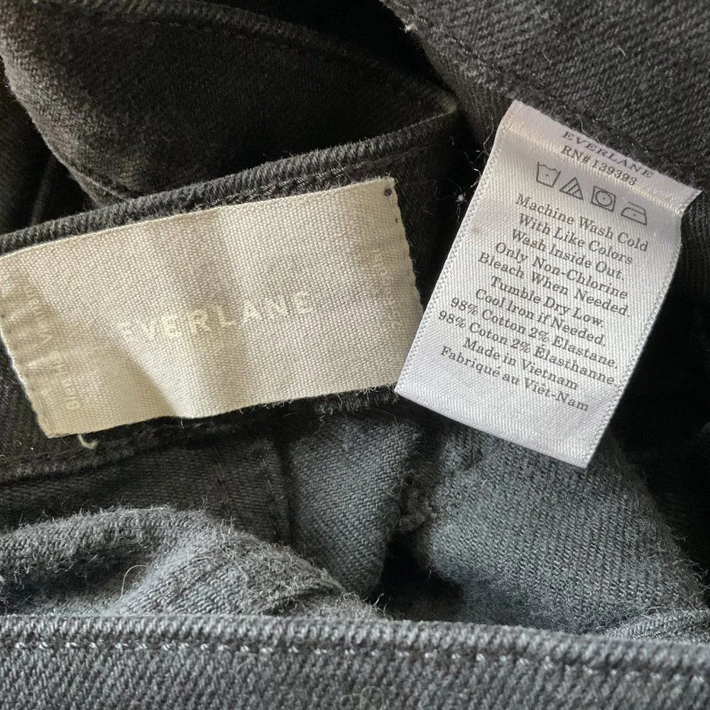 Everlane Washed Black High Rise Skinny Jeans 25 - Image 4