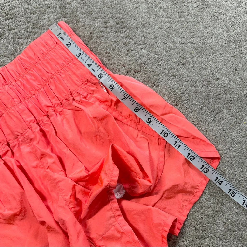 Free People Movement The Way Home Shorts Pull On High Rise Activewear Orange S - Image 15