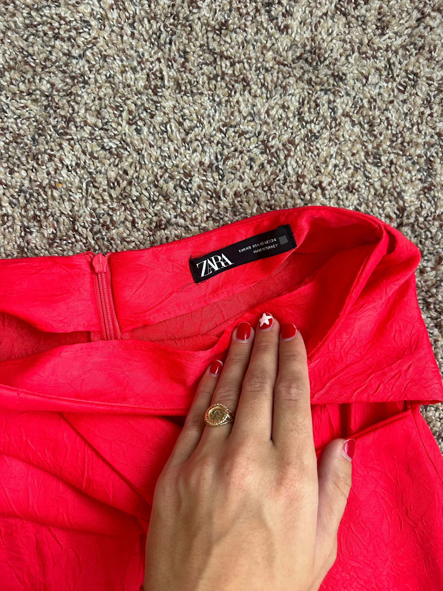 ZARA Silk Mini Skirt - Image 2