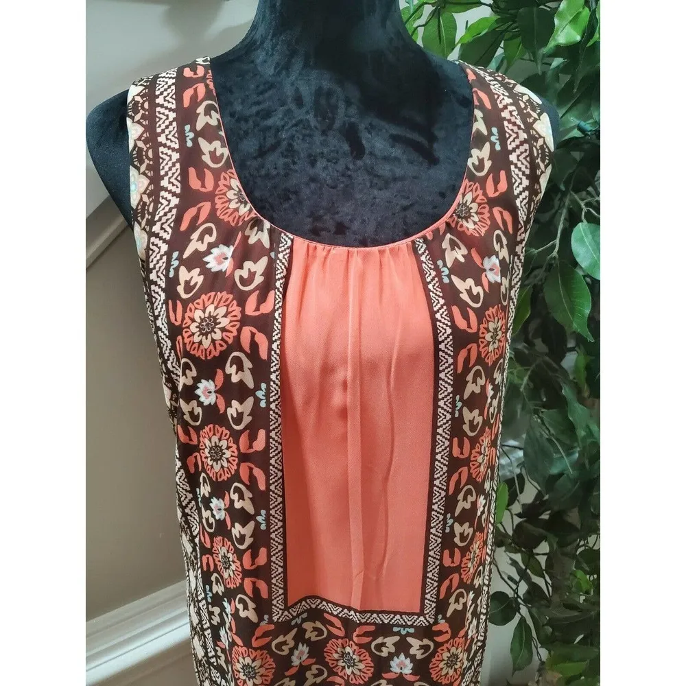 Allison Brittney Womens Polyester Scoop Neck Sleeveless Knee Length Dress Size L - Image 5