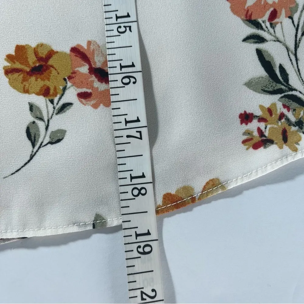 Nordstrom  Cream Floral Lace Cami Tank Top Women’s Size Small - Image 10