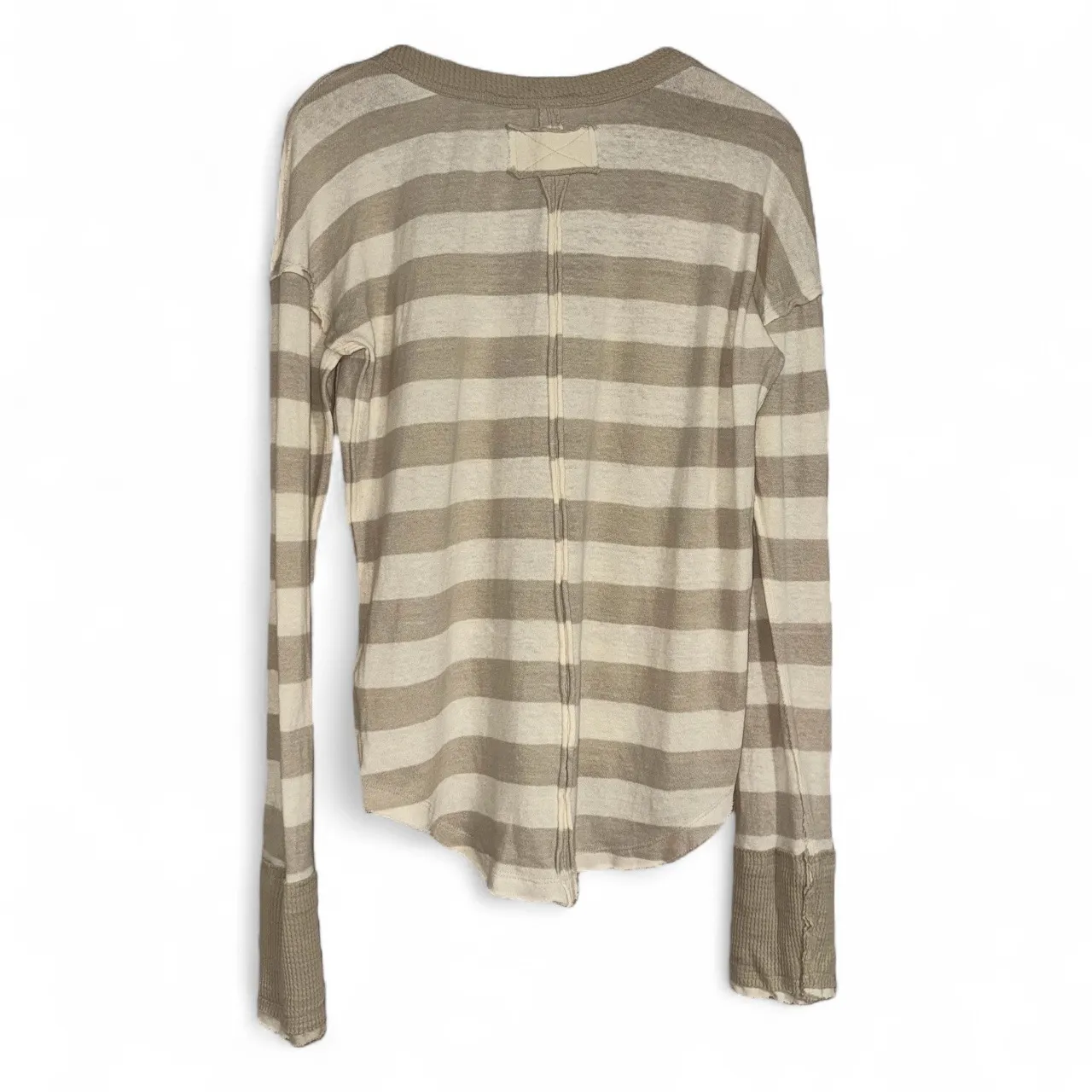 We The Free Sail Away Striped V Neck Long Sleeve Top Women's‎ Size L - Image 4