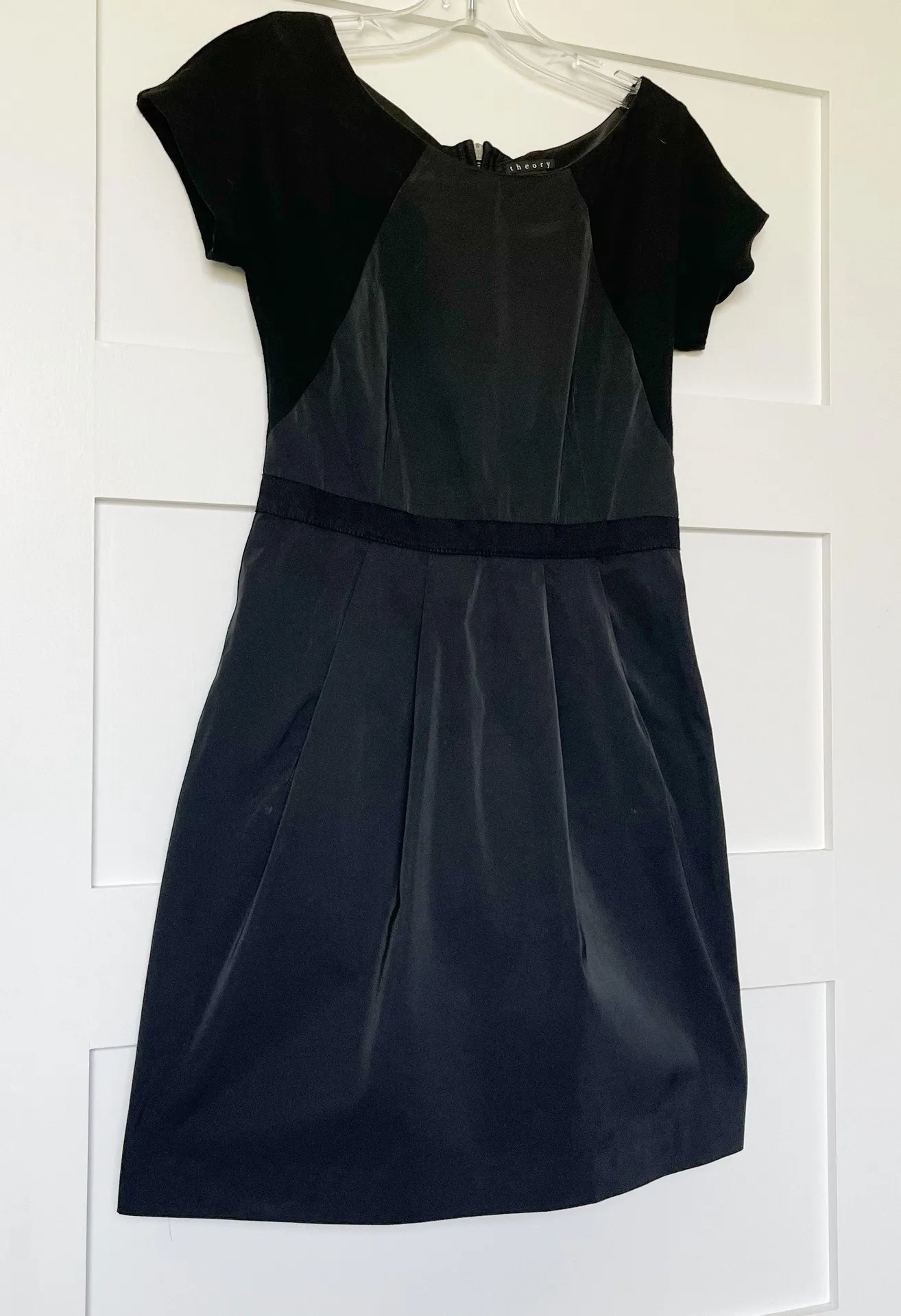 Theory Joena Black Mini Dress - Image 4