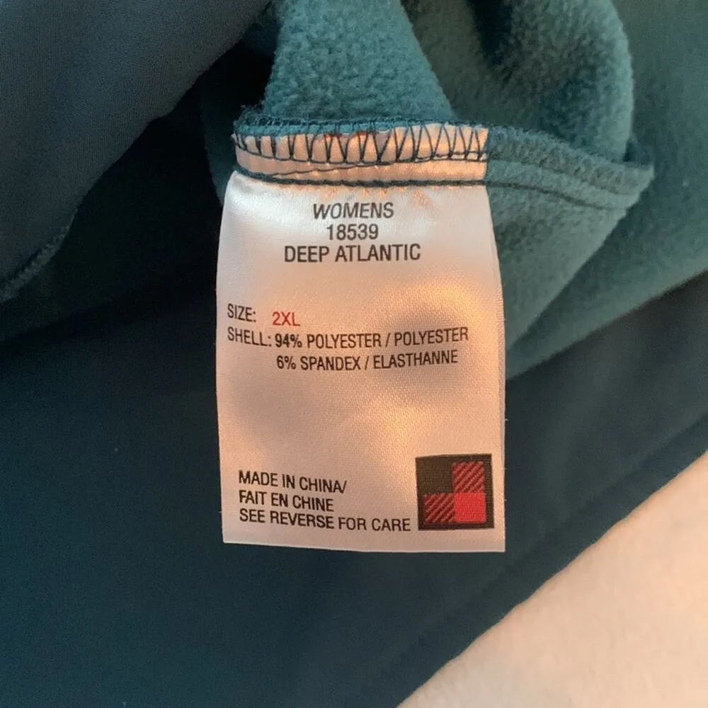 woolrich womens 2x paisley vest deep atlantic blue fur lined zip up pocket cold - Image 8