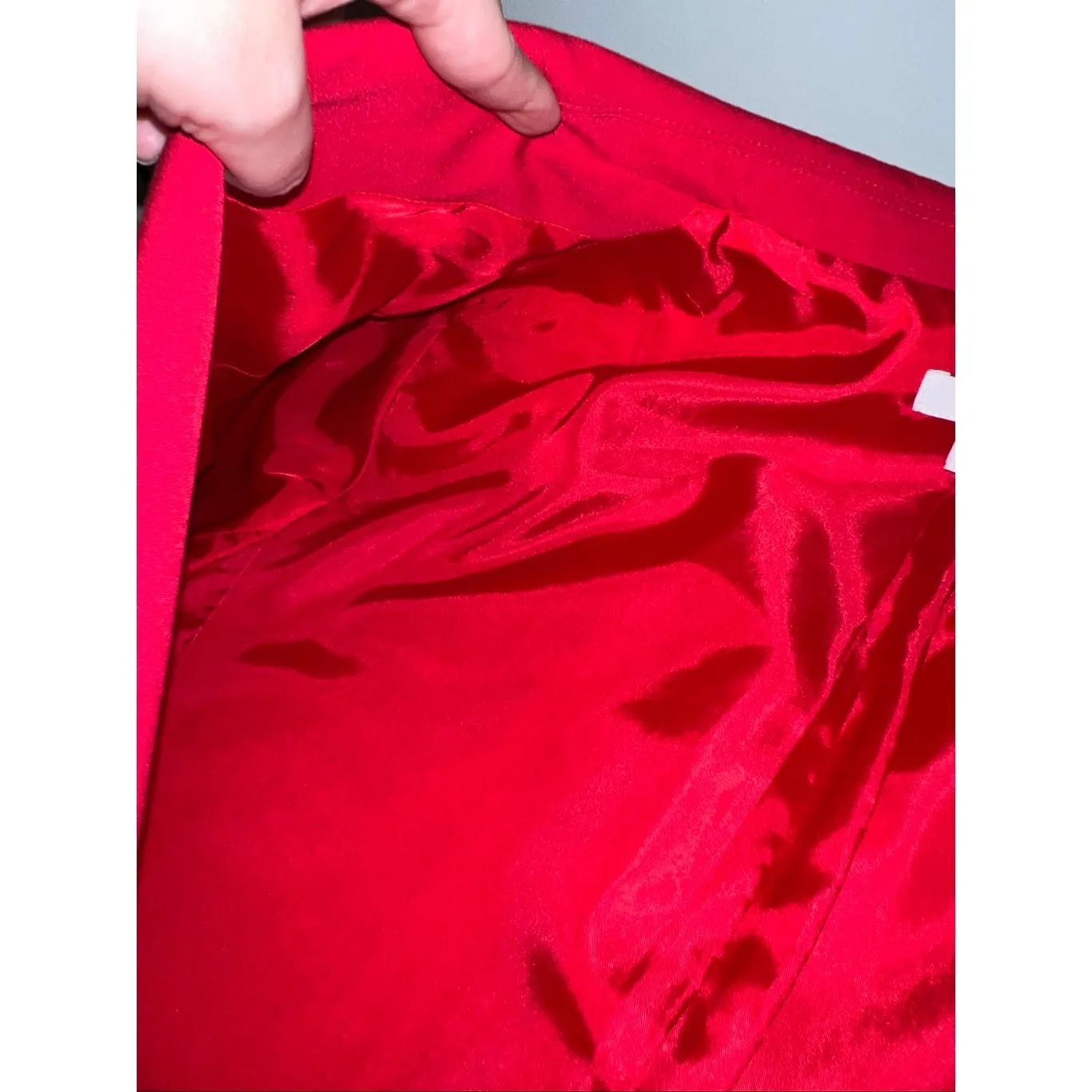 Women’s Bright Red Single Button Blazer Jacket sz12 - Image 7