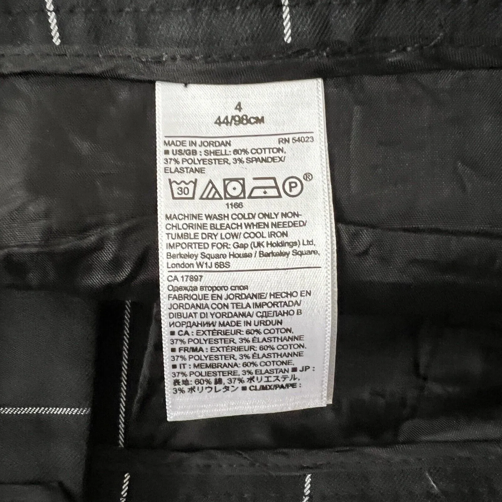 Banana Republic Shorts Womens 4 Black White Windowpane Plaid Bermuda Modest‎ - Image 4