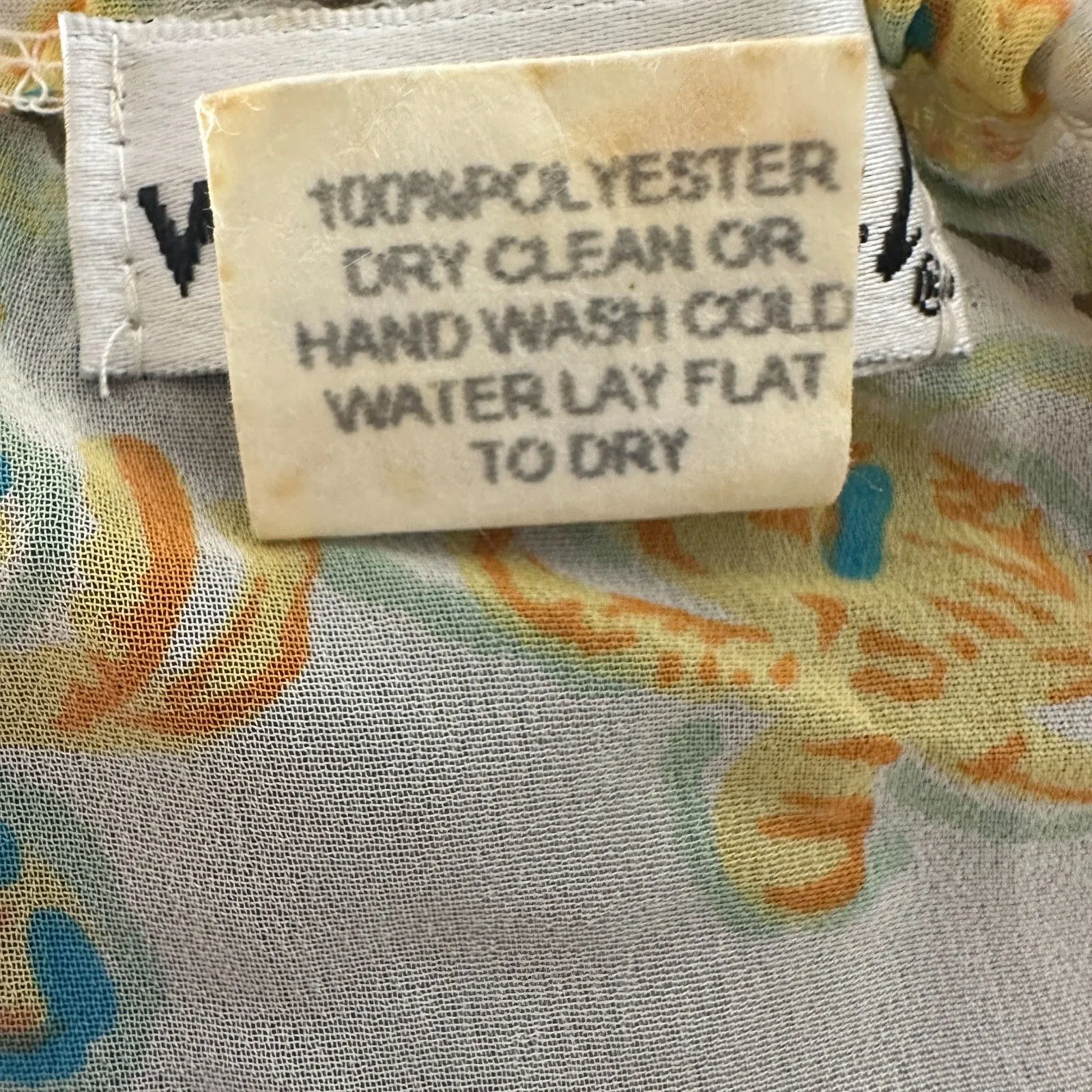 Vintage 90s Babydoll Semi Sheer Floral Halter Blouse Size Small - Image 6