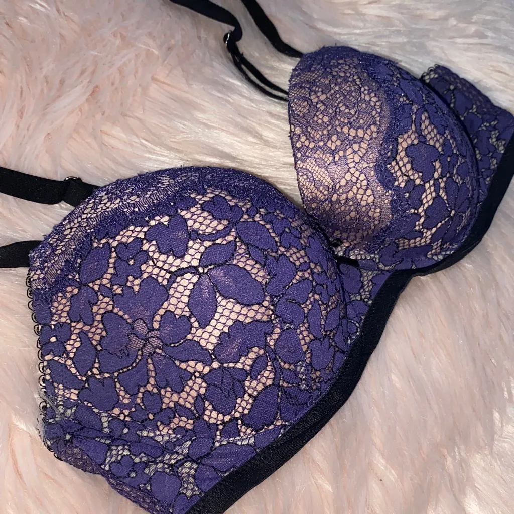 Victoria's Secret Dream Angels Deep Purple Lace Bra - Image 2