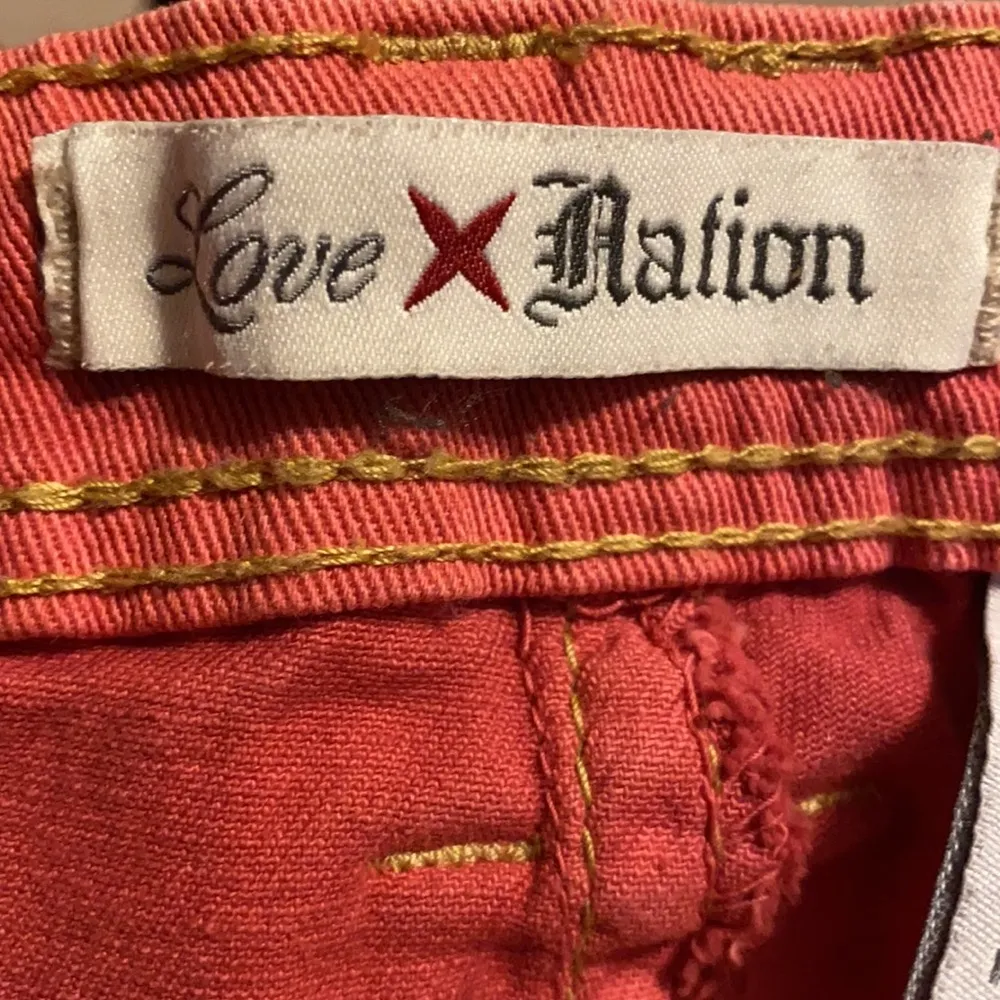Love Nation Jean Shorts Coral Pink Size 14 #Apc0467U4‎ - Image 11