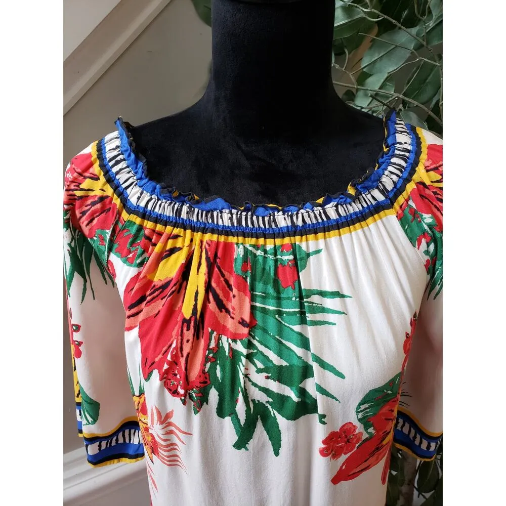 Free Market by Flying Tomato Mini Dress Womens Small White Floral Long Sleeve - Image 10