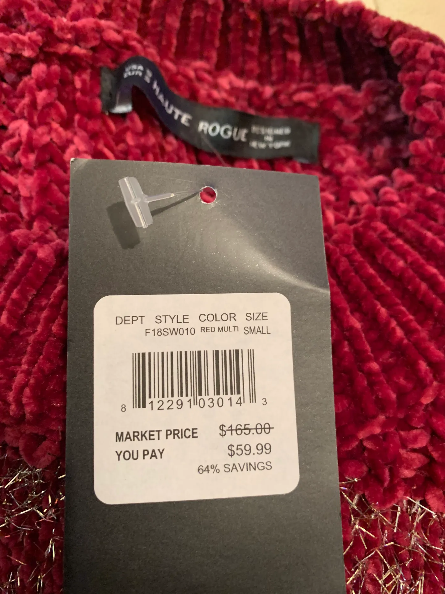 NWT  Metallic Chenille Sweater - Image 10