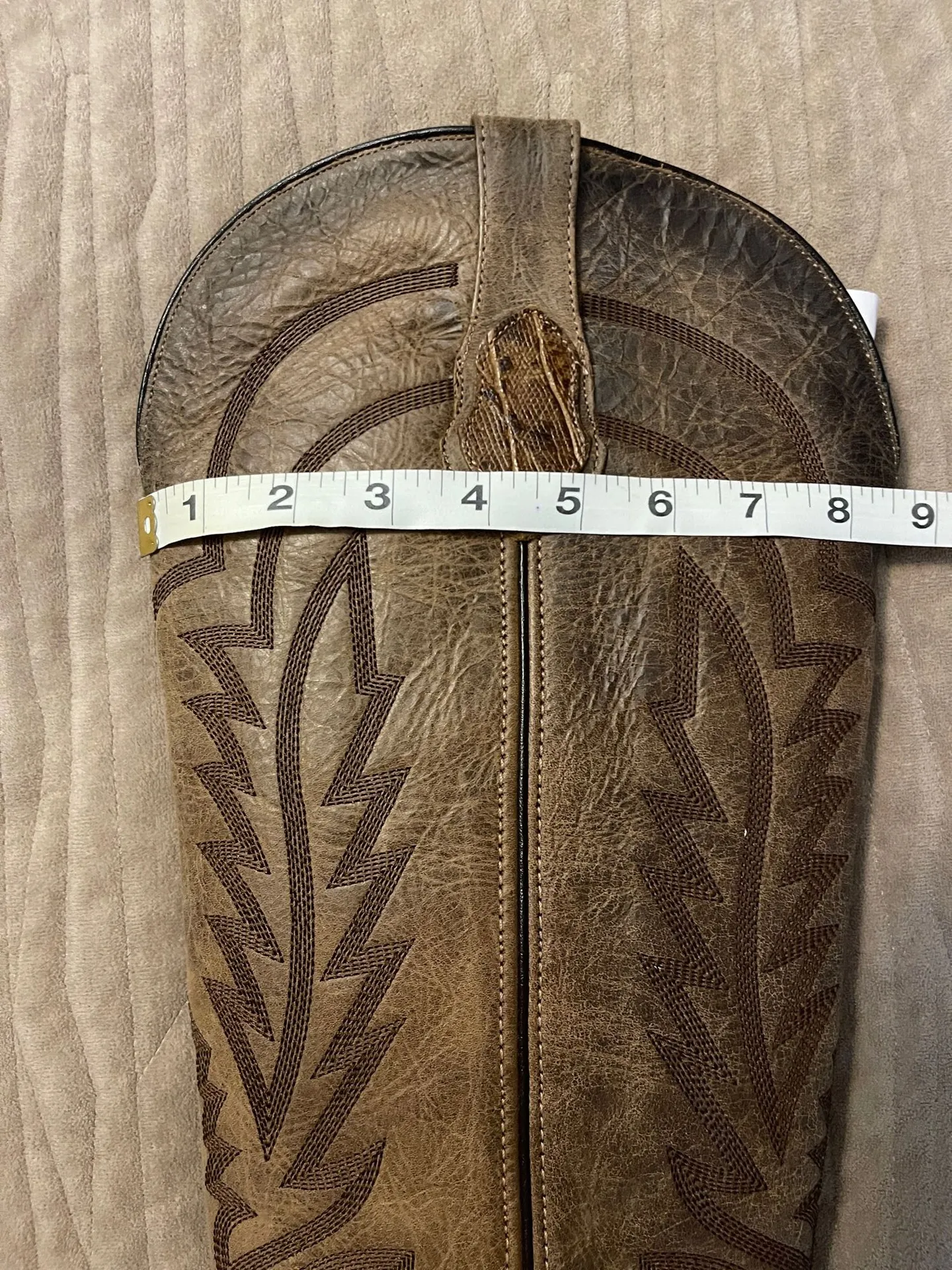 Rock’em Women’s Brown Tall Cowboy Boots Size 10 - Image 9