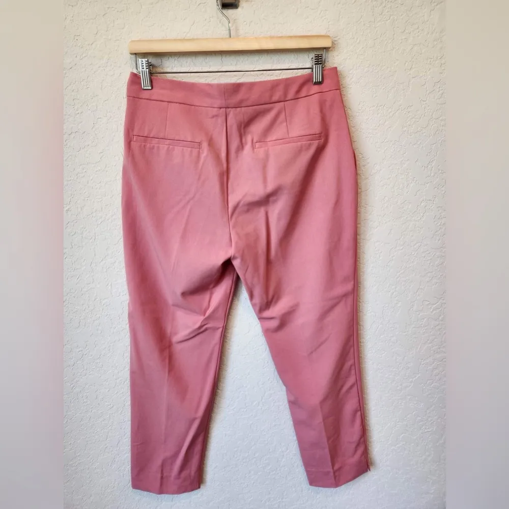 Zara Ankle Pink Trousers Size 6 - Image 2