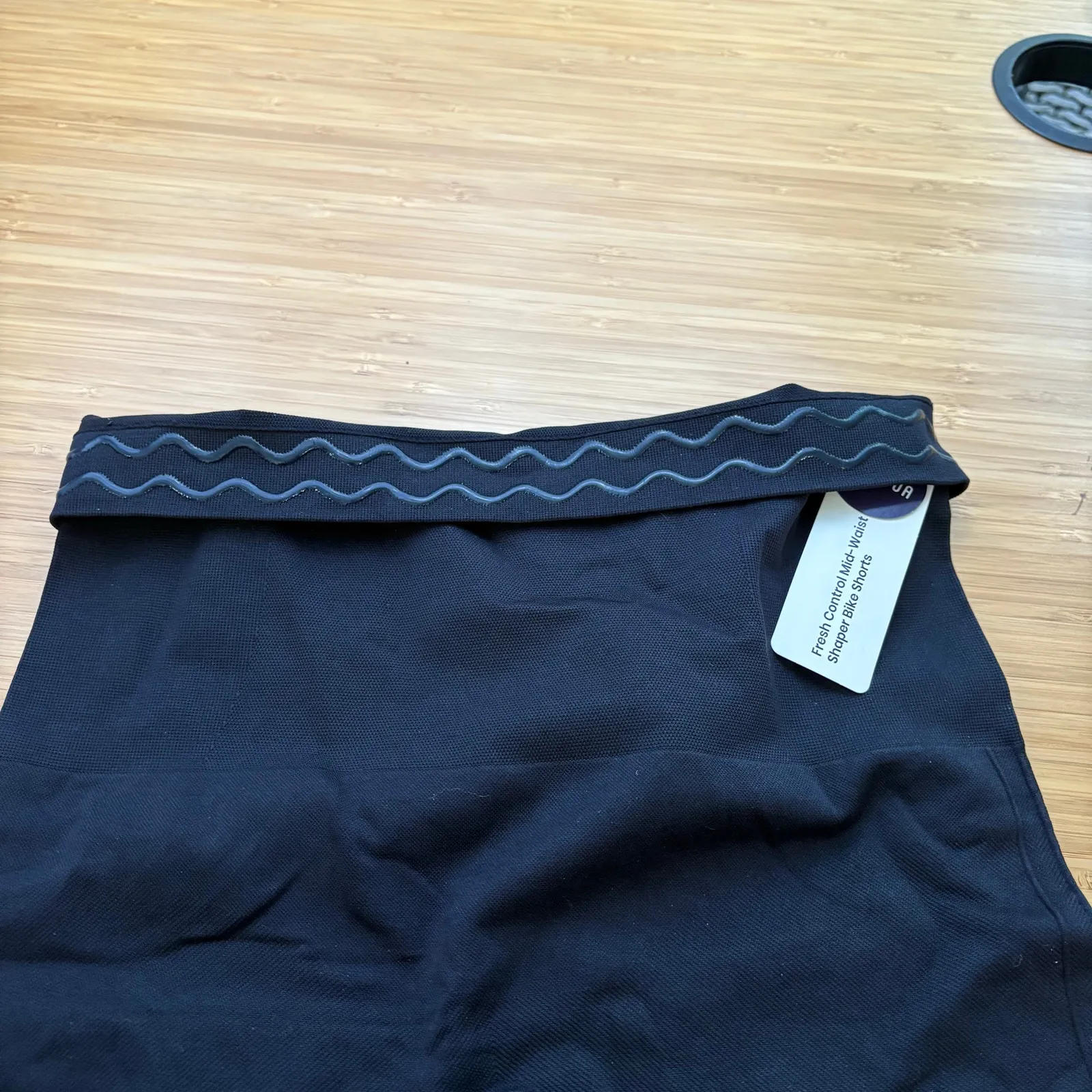 Shapermint Empetua Black Medium Fresh Control Mid Waist Shaper Bike Shorts 42066 - Image 7