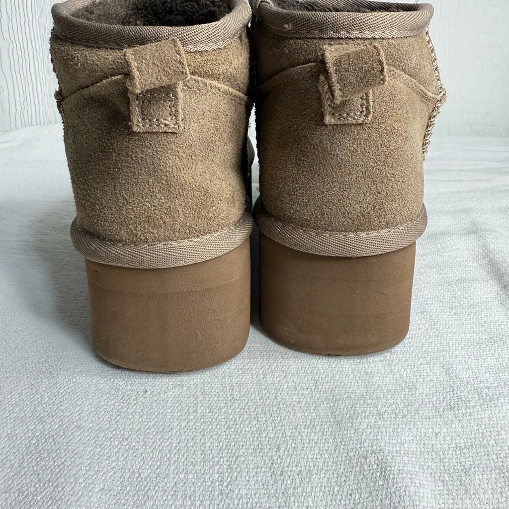 Elegant Brown Suede Platform Shoes - Image 8