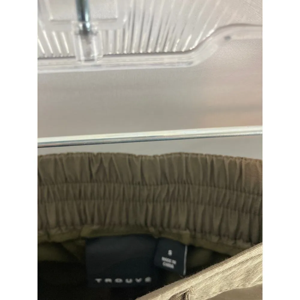 Trouve Green Cargo Jogger Pants Size Small - Image 4