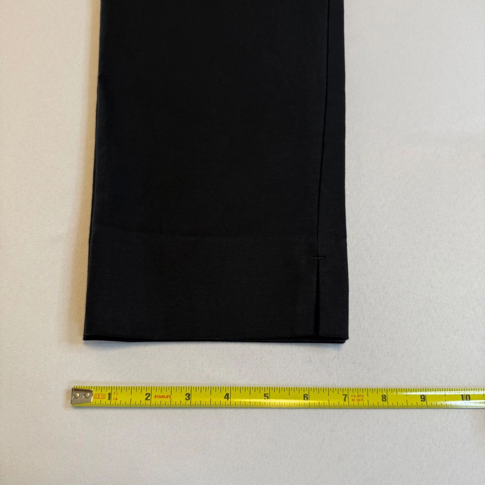 LOFT Julie Riviera Black Career‎ Crop Dress Pants Ankle Slit Women's Size 6 # - Image 12