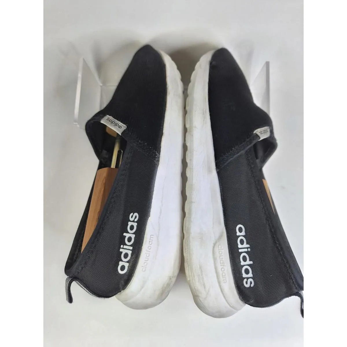 ADIDAS Women's Cloudfoam Lite Racer Slip-On Size 9 Black ~ Amputee/Single Shoe - Image 3