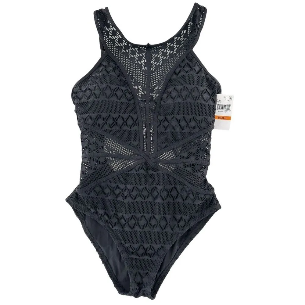NEW/NWT Becca Women's Black Colorplay Savannah Maillot One-Piece Swimsuit Small - Image 4