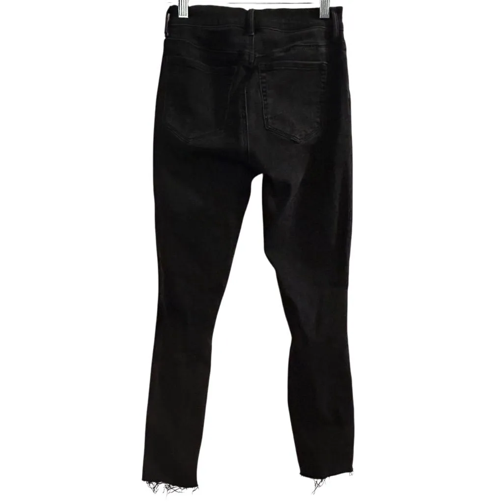 PacSun Women's High Rise Jegging Jeans Black Distressed Size 24 - Image 9