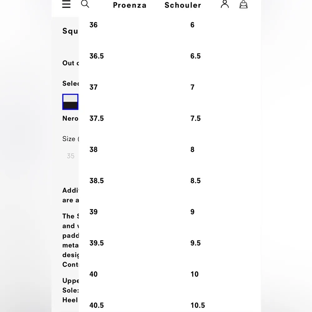 Proenza Schouler Square Padded Chain Sandals, Black Gold Size EU 40 New in Box - Image 12