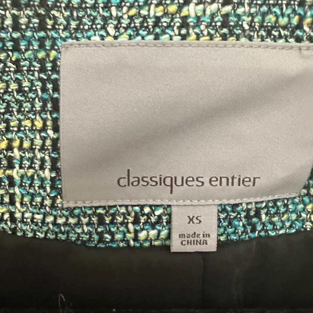 Women's Blue Tweed Jacket - Image 2