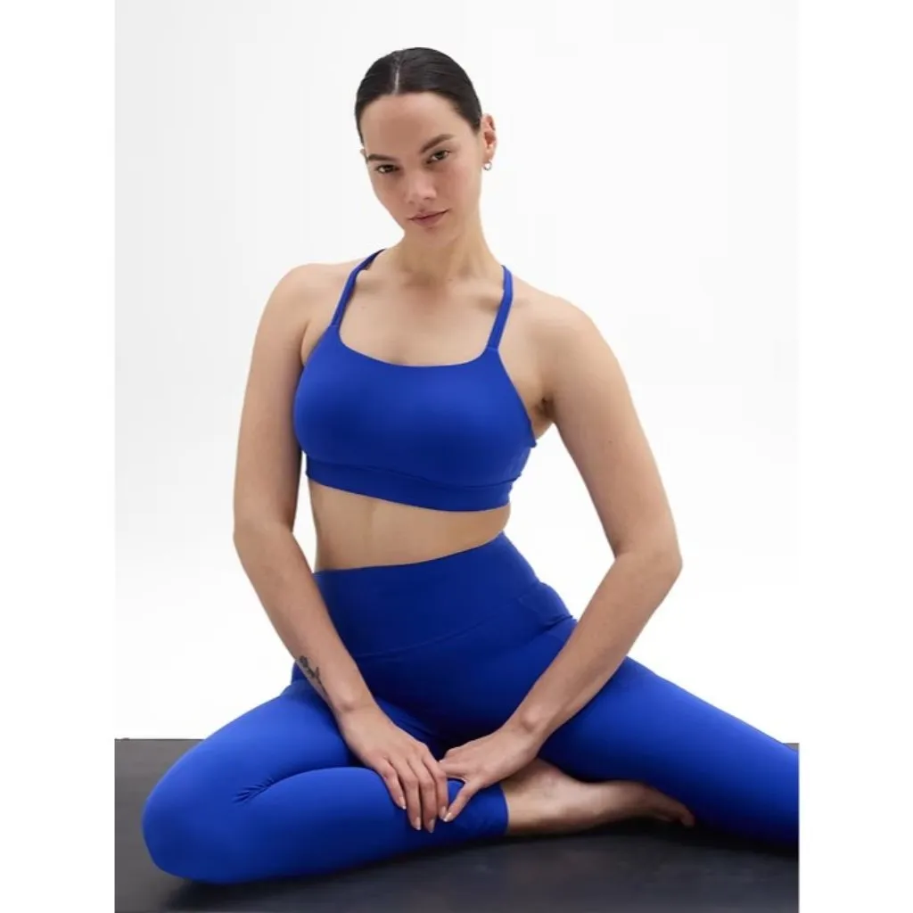 Athleta XL Perfect Form Bra Sports Bra A-C Varsity Blue X-Large #626672 - Image 4