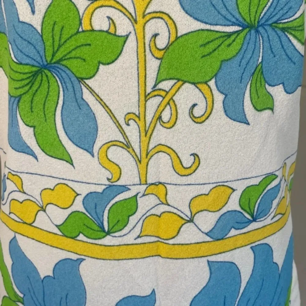 Vintage 1960's Mod Vibrant Floral Tunic Small Size undefined - Image 3