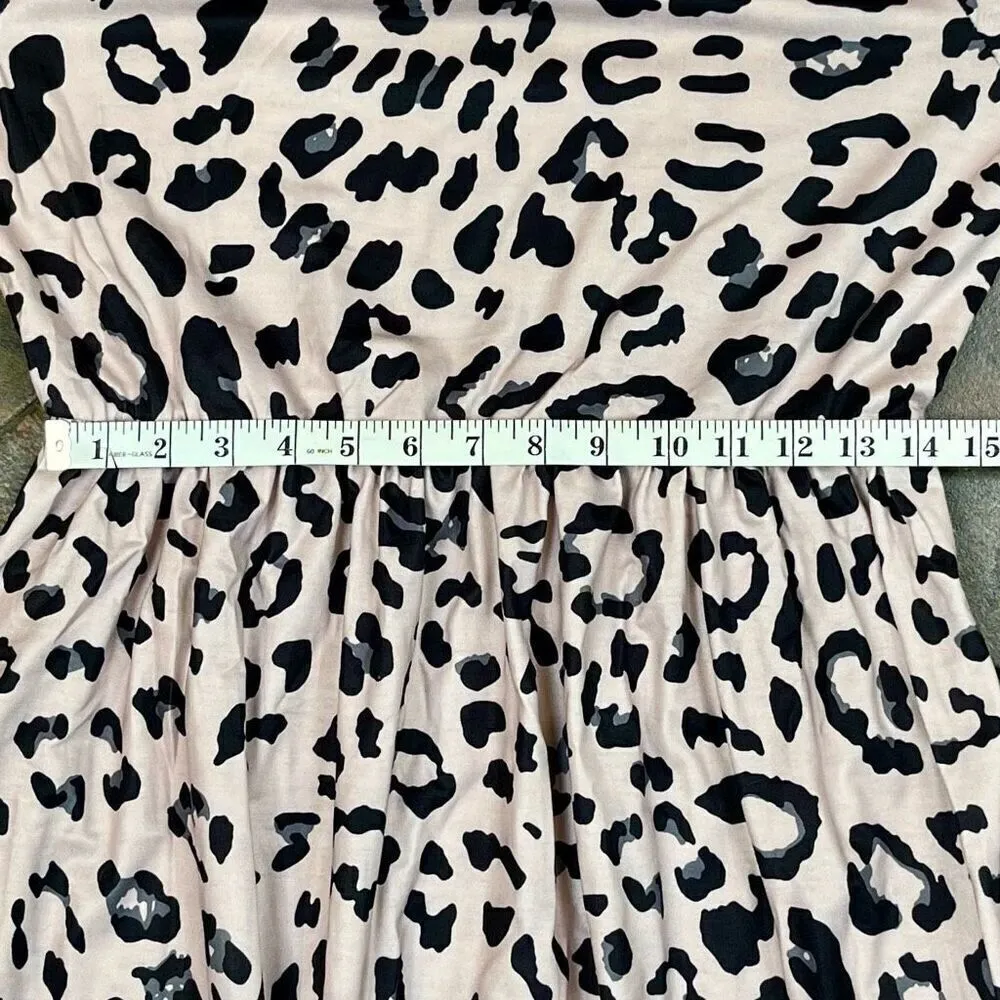 NWT Merokeety Animal Print Leopard 3/4 Sleeve Dress Large - Image 8