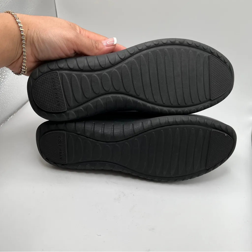 NWOB  Cole Haan Zerøgrand Meritt  black leather sneakers size 6B women - Image 12