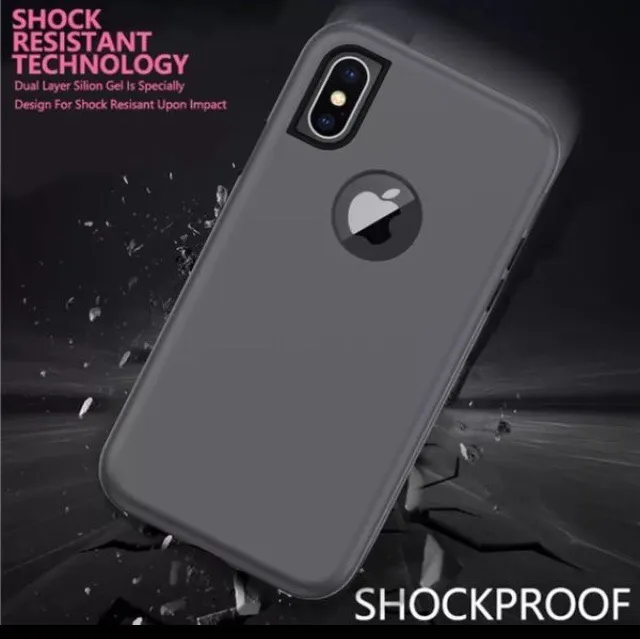 iPhone XS Max Stylish Durable Full Cover Shock Defender Armor Case - Image 8