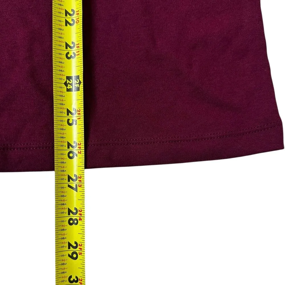 St. John's Bay Essential Deep Ruby Mockneck T-Shirt Women Size XXL NWT | 60-56 - Image 6