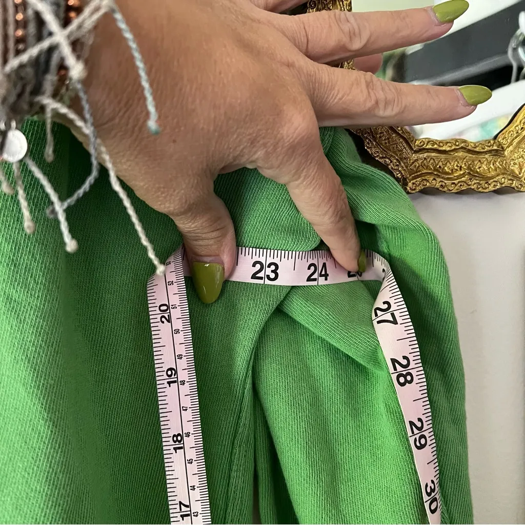 AERIE scoop neck Crewneck Sweatshirt Kelly green‎ SIZE SMALL casual comfy cotton - Image 9