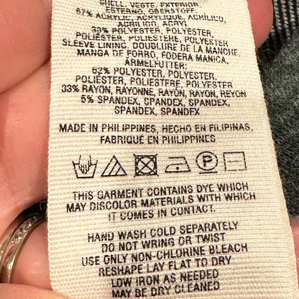 ANTHRO CARTONNIER Green Draped Open Front Tie Waist Peplum Blazer Jacket M - Image 9