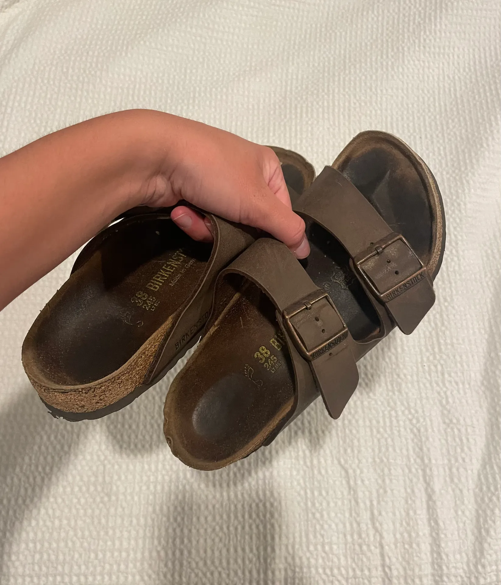 Birkenstock Brown Leather s - Image 3