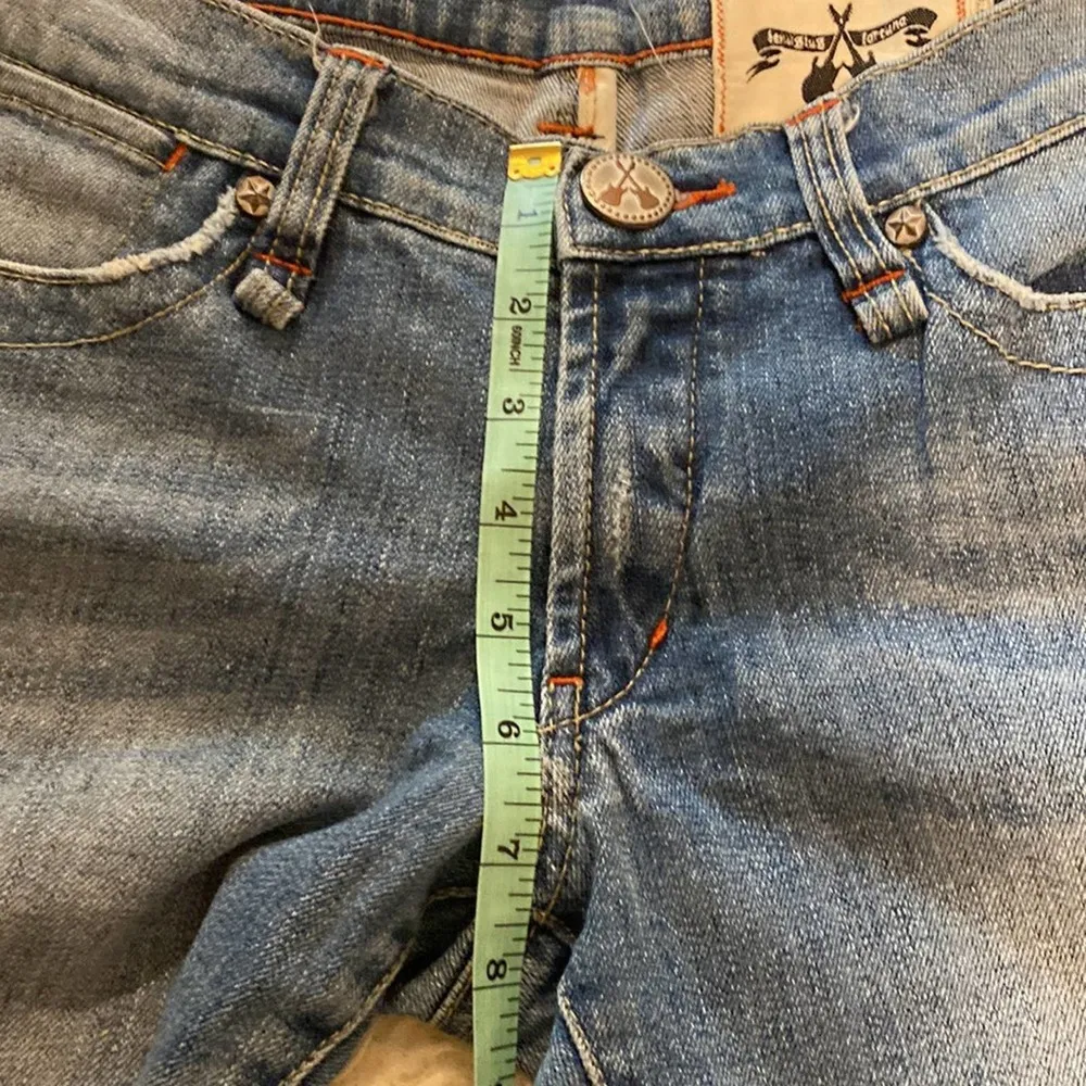 BCBGirls Rock & Roll Flared Low Rise Denim Jeans EUC Sz 28 Cotton - Image 13