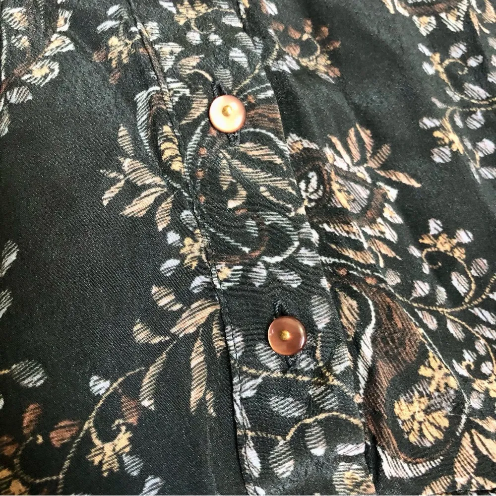 Nicholas Elsie Paisley Ruffle Mini Dress Paisley Long Sleeve Button Front Multi - Image 8